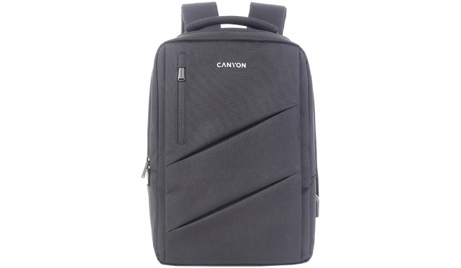 CANYON backpack BPE-5 Urban USB 15.6'' Grey