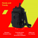 CANYON CB-1, fanny pack 290MM x160MM x90MMBlackExterior materials: 100% PolyesterInner materials:100