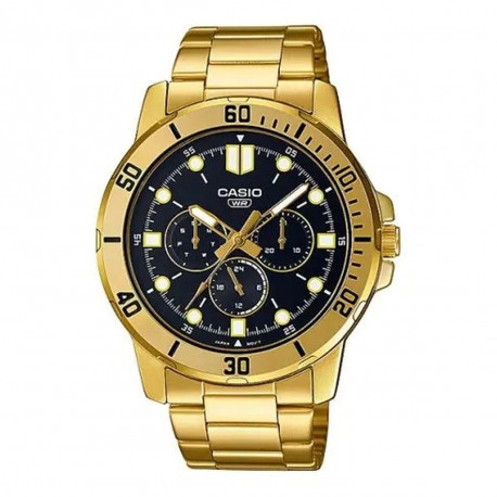 Meeste Kell Casio DIVER MULTIFUCTION GOLD - BLACK (Ø 49 mm)