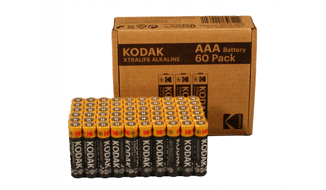 Kodak XTRALIFE alkaline AAA battery (60 pack)