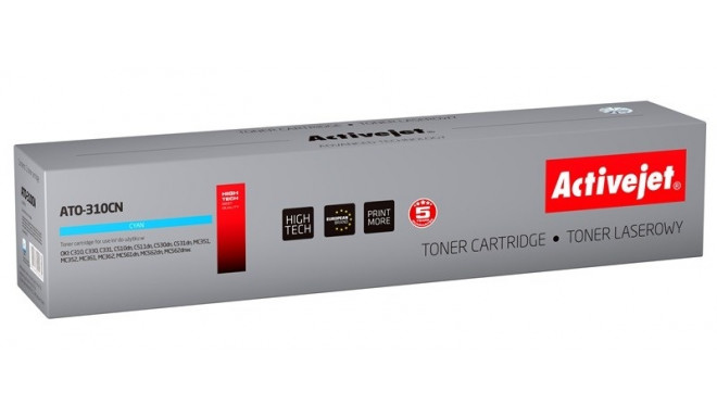 Activejet ATO-310CN Toner (replacement OKI 44469706; Supreme; 2000 pages; cyan)