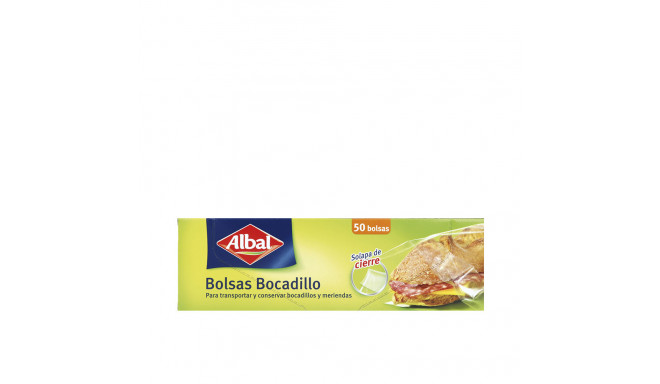 ALBAL BOLSAS BOCADILLO con solapa de cierre 50 u