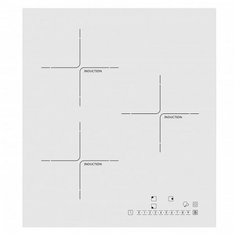 Int.induktsioonplaat Schlosser 45cm, valge