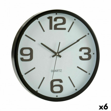 Wall Clock Gift Decor WH-6288W&B WH-6288W&B White Black Crystal Plastic 40 x 40 x 5 cm 40 x 5 x 40 c