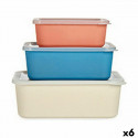 Set of organiser trays Bamboo Melamin (6 Units)