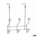 Riidepuu Uksele Valge Metall Plastmass 10 x 22 x 26 cm (24 Ühikut)