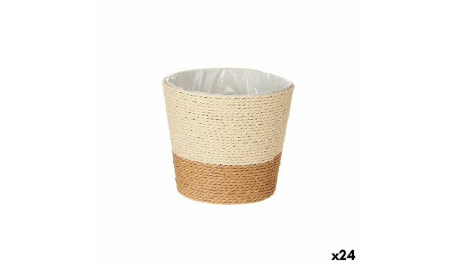 Planter Ibergarden 86438 86438 Brown Rope Plastic 16 x 14,5 x 16 cm (24 Units)