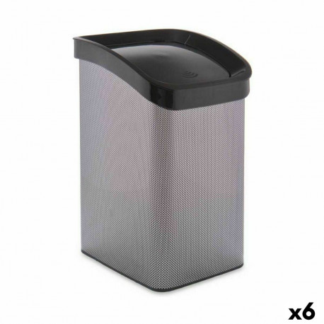 Atkritumu tvertne Berilo D085-2 Tumši pelēks Plastmasa 12 L Pašizgāzējs (6 gb.)