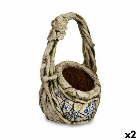 Dekoratīva figūra dārzam Ibergarden ZD19018 Polirezīns Vāze 25,5 x 44 x 27,5 cm (2 gb.)