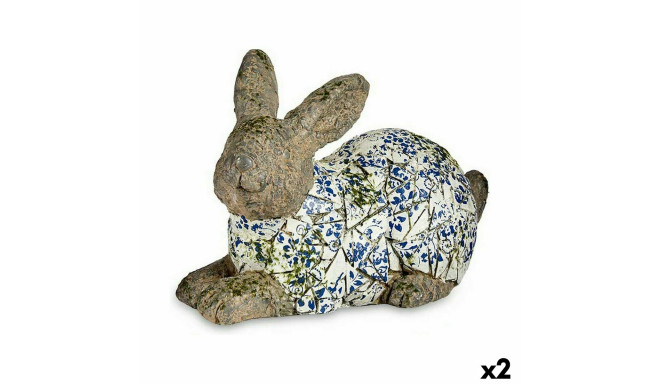 Decorative Garden Figure Ibergarden ZD18054 ZD18054 Polyresin Rabbit 20 x 29 x 40,5 cm (2 Units)