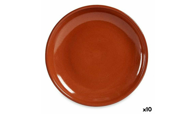 Flat Plate La Dehesa 0523 0523 Baked clay 23 x 2 x 23 cm Meat (10 Units)