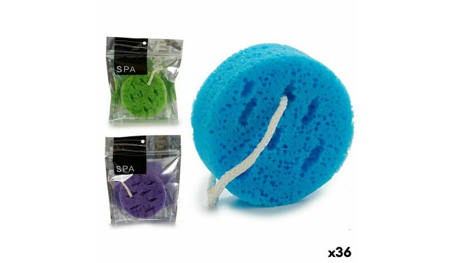Body Sponge Circular Sponge 18 x 4 x 20 cm (36 Units)