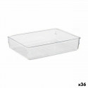 Atvilktņu Organizētāju Multilietošana Caurspīdīgs Plastmasa 24 x 5,5 x 15,8 cm (36 Vienības)