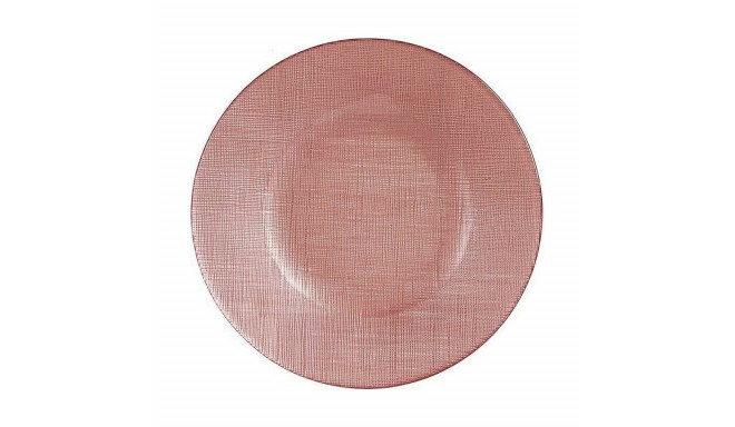 Flat Plate Vivalto 323921P-3 323921P-3 Pink Glass 21 x 2 x 21 cm (6 Units)
