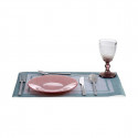 Flat plate Pink Glass 6 Units (21 x 2 x 21 cm)