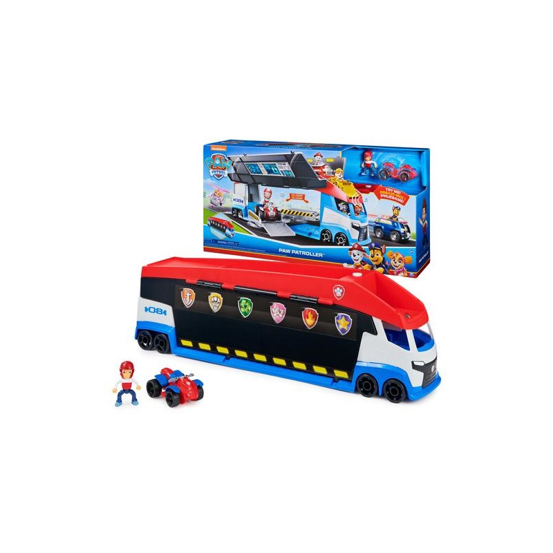 PAW Patrol Transforming PAW Patroller Toy Vehicle With Ryder Figure & ATV, Dual Launchers & Sound Effects - View #9