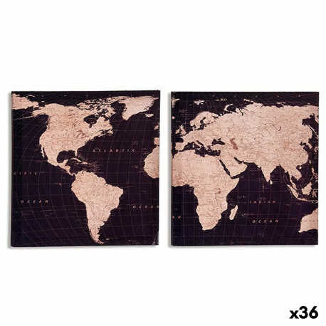 Kangas Maailmakaart 1,5 x 28 x 28 cm (36 Ühikut)