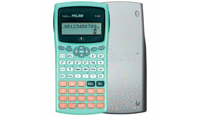 Scientific Calculator Milan M240 Turquoise Silver 16,7 x 8,4 x 1,9 cm