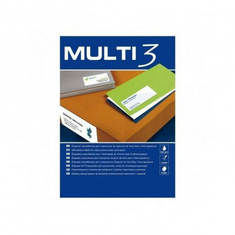 Kleepuvad sildid MULTI 3 Valge Püstine 500 Lehed 105 x 48 mm