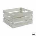 Dekoratīvs skapītis Balts Koks 36 x 18 x 26 cm (12 gb.)