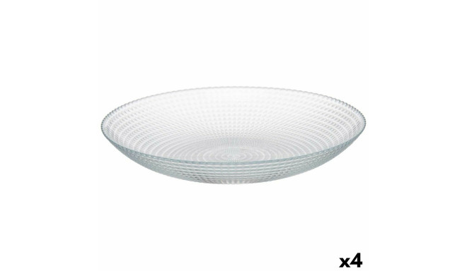 Plate set Pasabahce 1036089-10497 Generation Transparent Glass 23 x 7 x 23 cm (4 Units)