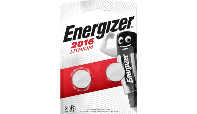 ENERGIZER PATAREID SPETSIALISEERITUD CR2016 2 TK