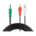 Sandberg 500-97 MiniJack-M->2xRCA-M 2m