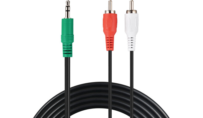 Sandberg 500-97 MiniJack-M->2xRCA-M 2m