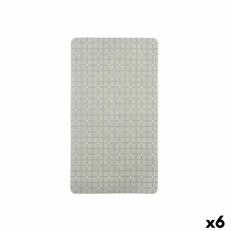 Non-slip Shower Mat Berilo BM509 - 311 BM509 - 311 Grey PVC 67,7 x 38,5 x 0,7 cm Frames (6 Units)