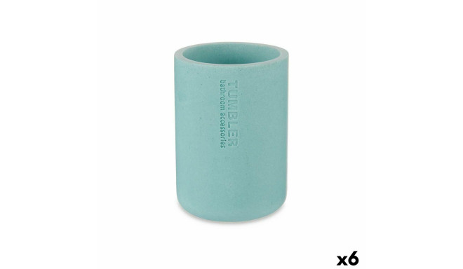 Toothbrush Holder Blue Resin 7,8 x 10,5 x 7,8 cm (6 Units)