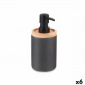 Soap Dispenser Black Wood Resin Plastic (6 Units)