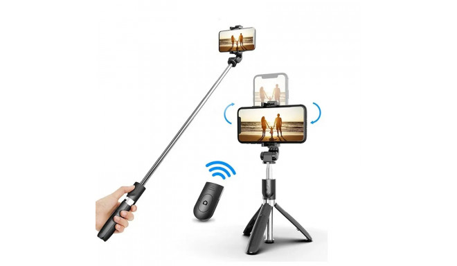 Fusion universal tripod | selfie stick | holder for GOPRO | phone | fotocam 76 cm + remote