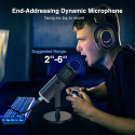 Fifine AmpliGame AM8 RGB mikrofon mängimiseks | taskuhäälingusaated | ojad | XLR must