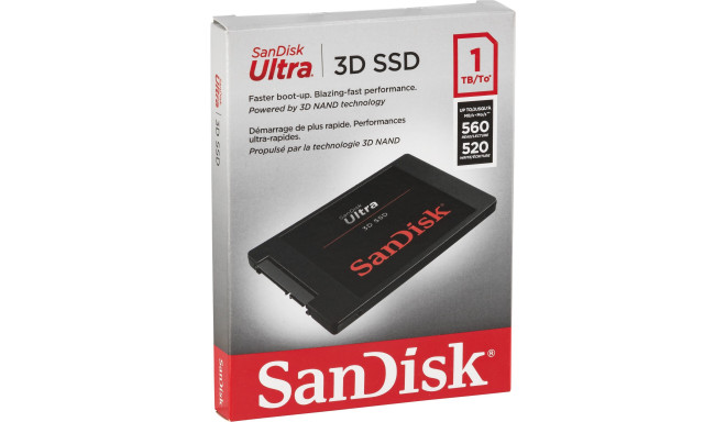 SanDisk SSD Ultra 3D 1TB R/W 560/530MBs SDSSDH3-1T00-G26