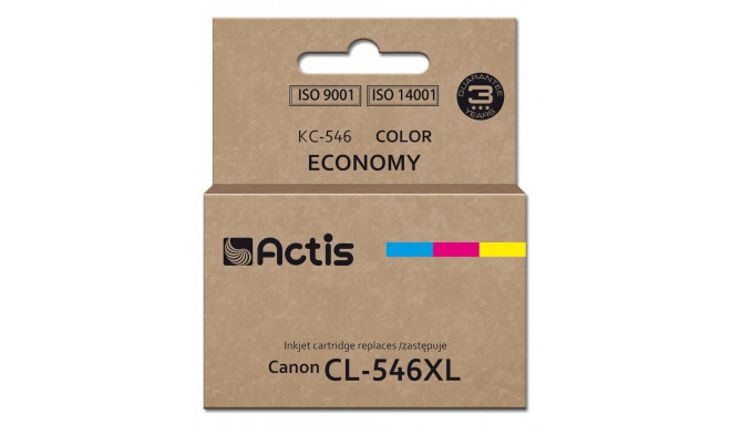 Actis KC-546 tindikassett (Canon CL-546XL asendus; Supreme; 15 ml; 180 lehte; magenta, tsüaan, kolla
