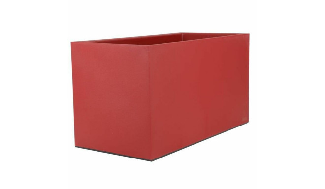 Plant pot Riviera 80 x 40 cm Red Plastic Squared