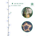 100 LED Kalėdinė lempučių girlianda 9,5m., mėlyna šviesa
