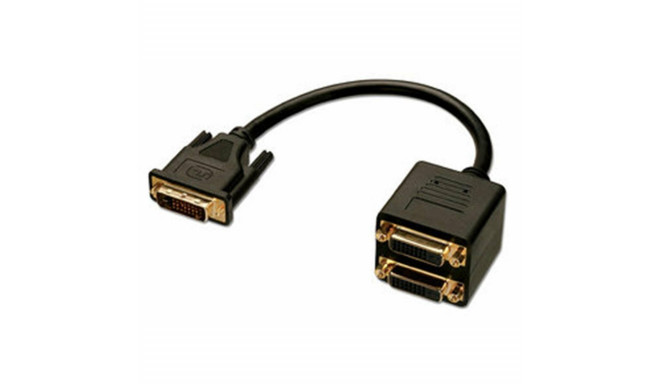 DVI-adapter LINDY 41215 18 cm Must