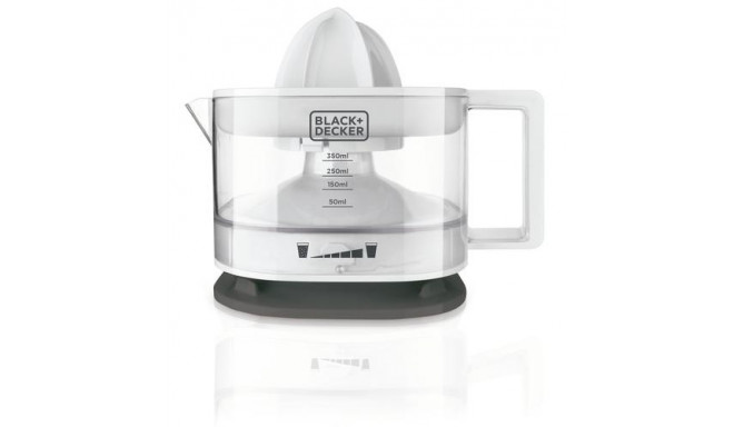 Black &amp; Decker BXCJ25E Centrifugal juicer 25 W Grey, Transparent, White