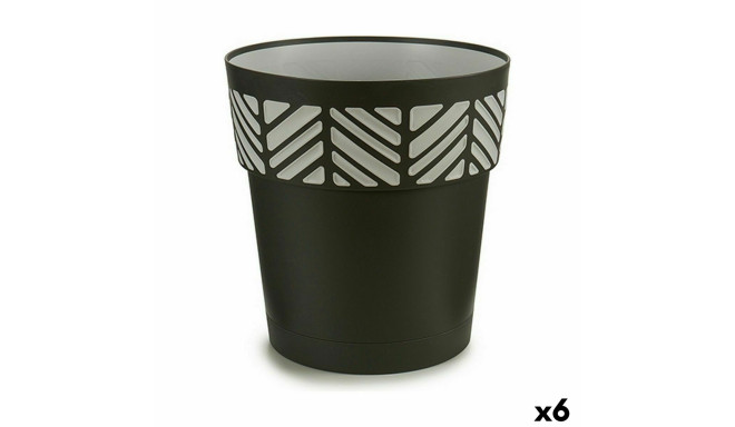 Isekastuv lillepott Stefanplast 94603 Orfeo Antratsiithall Plastmass 29 x 29 x 29 cm (6 Ühikut)