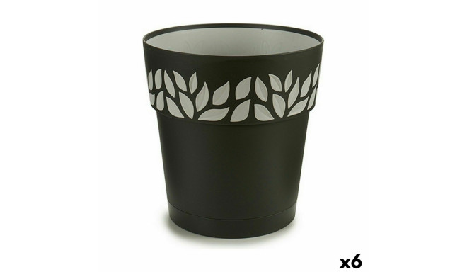Isekastuv lillepott Stefanplast 94103 Cloe Antratsiithall Plastmass 25 x 25 x 25 cm (6 Ühikut)
