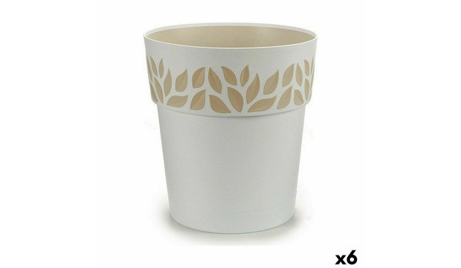 Isekastuv lillepott Stefanplast 94150 Cloe Valge Plastmass 29 x 29 x 29 cm (6 Ühikut)