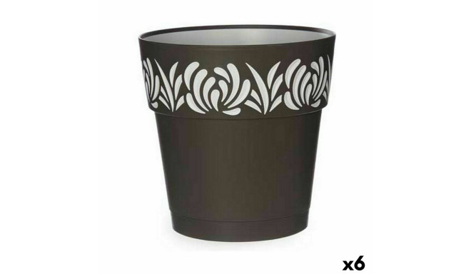 Isekastuv lillepott Stefanplast 88503 Gaia Antratsiithall Plastmass 25 x 25 x 25 cm (6 Ühikut)