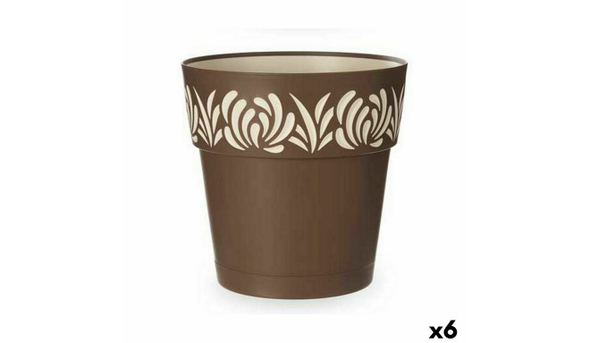 Горшок с автополивом Stefanplast Gaia Коричневый Пластик 29 x 29 x 29 cm (6 штук)