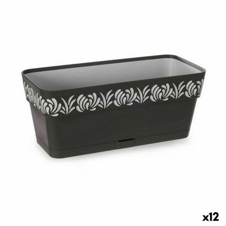 Istutuskast Stefanplast Gaia Antratsiithall Plastmass 13,3 x 12,3 x 29,3 cm (12 Ühikut)