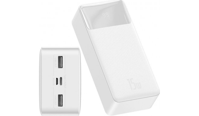 Powerbank Baseus Bipow 30000mAh, 15W (valge)