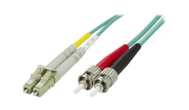 Deltaco Fibre Optic Cables fibre optic cable 5 m 2x LC 2x ST OM3 Aqua colour