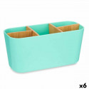 Toothbrush Holder Green Bamboo polypropylene 21 x 10 x 9 cm (6 Units)