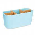 Toothbrush Holder Blue Bamboo polypropylene 21 x 10 x 9 cm (6 Units)