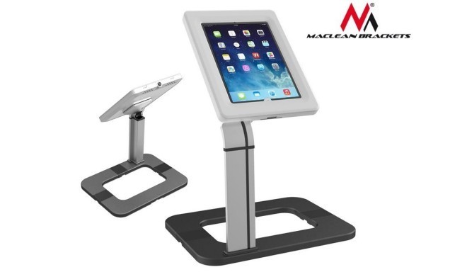 Maclean MC-644 Desk Tablet Stand for Public Displays Lock Anti Theft iPad Samsun